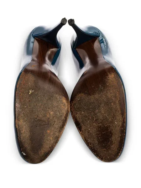 Pantofi cu toc Stuart Weitzman din piele albastru