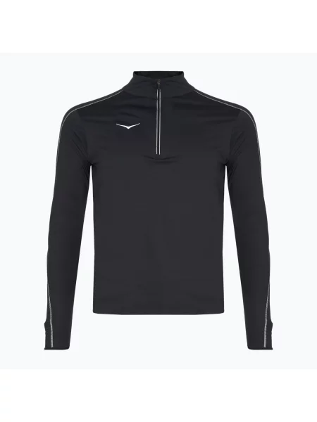 Běžecká mikina HOKA GlideTech Quarter black černá