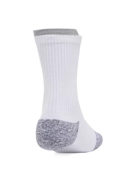 Ponožky Under Armour Velociti Run Cushion 3 páry white/white/reflective bílé