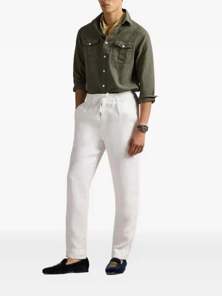 Czapka z daszkiem Polo Ralph Lauren w kratkę z twillu biznesowa niebieska