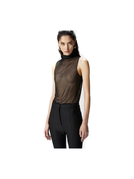 Top Pinko elegancki czarny
