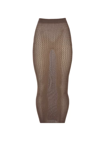 Fustă midi Wolford maro