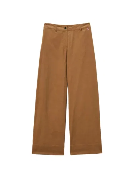 Pantaloni Twinset de catifea maro