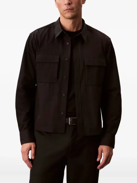 Cămașă Calvin Klein lungă negru