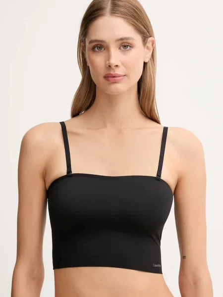 Сутиен Calvin Klein Underwear с изчистен дизайн черно