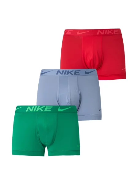 NIKE Underwear Boxerky modrosivá neónovo / červená zelená