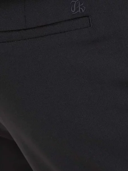 Pantaloni The Kooples cu broderie negru