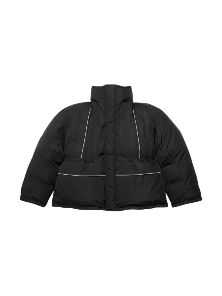 Lniana parka Balenciaga czarna