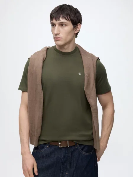 Calvin Klein Jeans Tričko CLASSIC' béžová