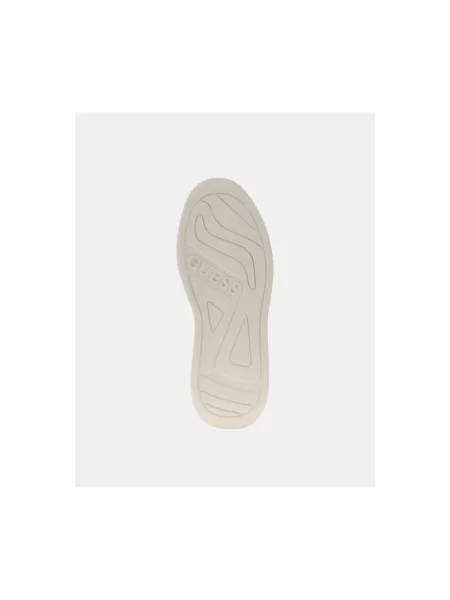 Guess Sneakers ELBA cu adaos de piele alb