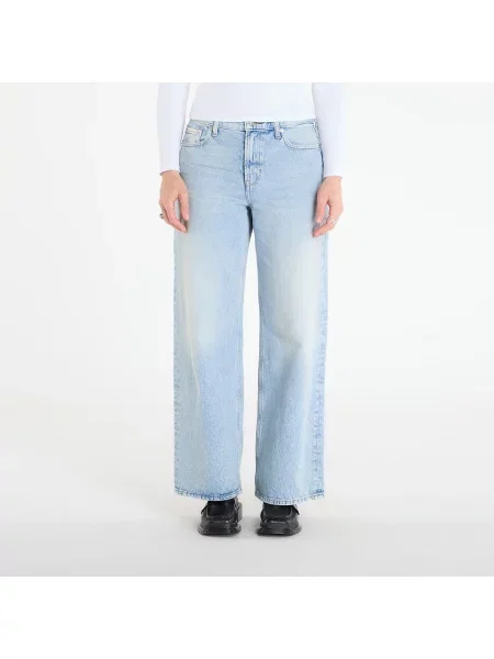 Pantaloni Calvin Klein Jeans Low Rise Baggy Indigo Stone ? 25 albastru