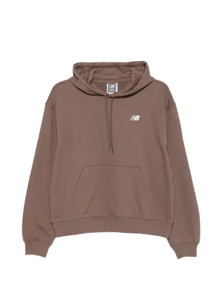 Hanorac cu glugă New Balance cu glugă cu autograf cu decolteu rotund gri