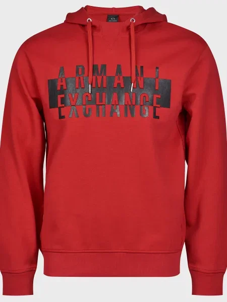 Толстовка Armani Exchange червона