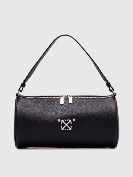 Шкіряна сумка Jitney Off-white чорна