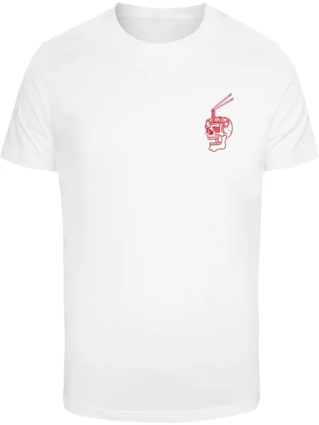 Mister Tee Tricou Skulls Bento roșu / negru alb