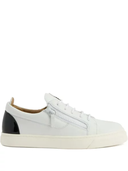 Sneakerși Giuseppe Zanotti Frankie din piele alb
