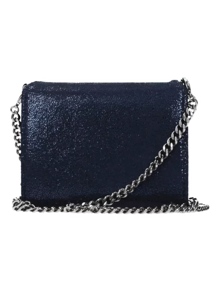 Portfel Stella Mccartney skórzany niebieski