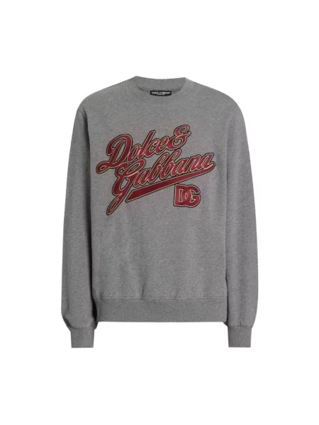 Bluza Dolce And Gabbana z logo szara