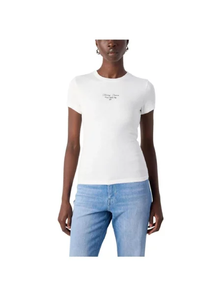 Majica Tommy Hilfiger s autogramom bijela