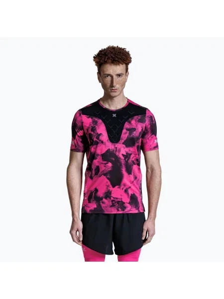 Tricou pentru bărbați X-Bionic Corefusion Run wolfpack/negru/neo roz negru