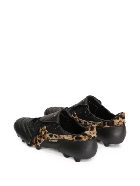 Sneakerși Dolce & Gabbana cu imagine cu model leopard negru