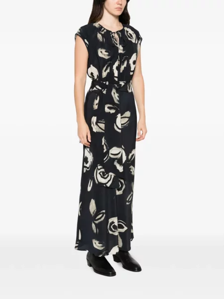 Rochie midi Max Mara cu legături albastru