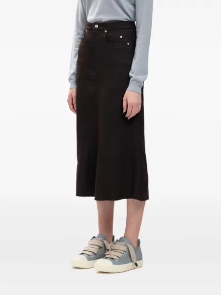 Fustă Rick Owens de lână negru
