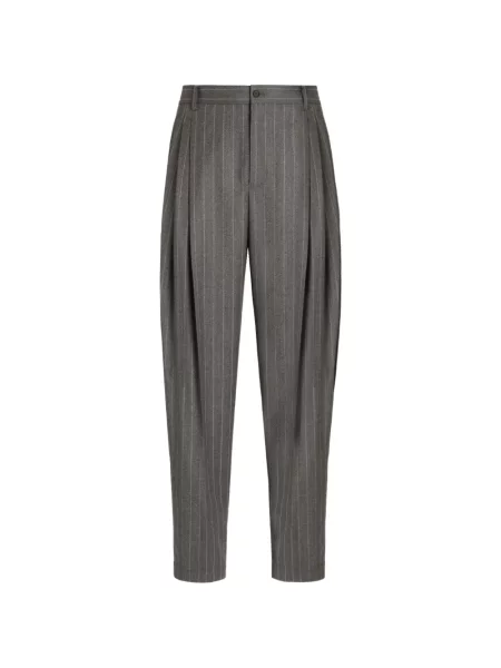 Pantaloni Dolce & Gabbana de lână gri