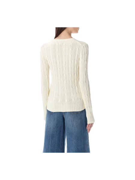 Dzianinowy sweter Ralph Lauren beżowy