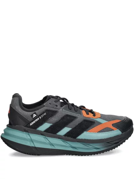 Pantaloni Adidas Campus cu șireturi cu dungi din dantelă roșu