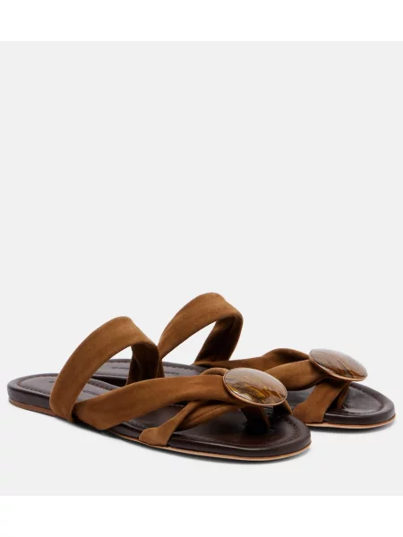 Sandale Christopher Esber din piele de căprioară maro