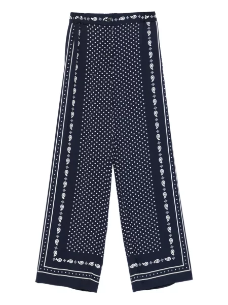 Pantaloni Maje cu buline albastru