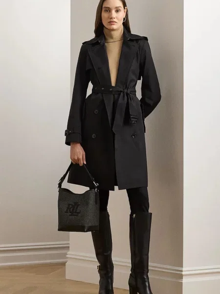 Lauren Ralph Lauren Шлифер черно