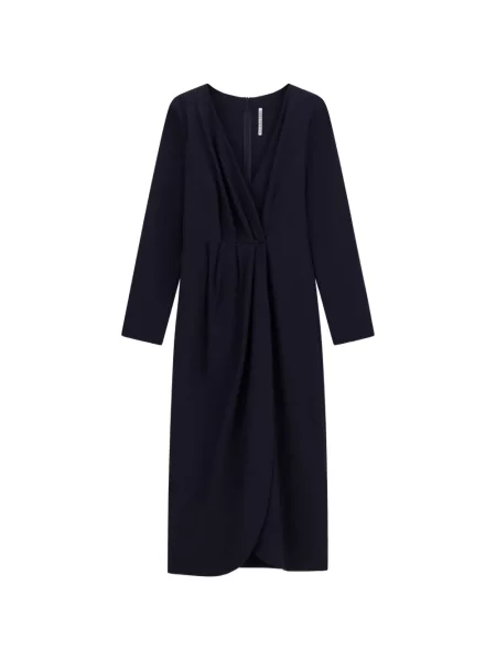 Rochie Liviana Conti cu decolteu în V plic de costum albastru