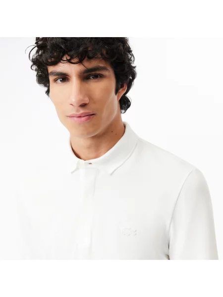 Поло Lacoste белое