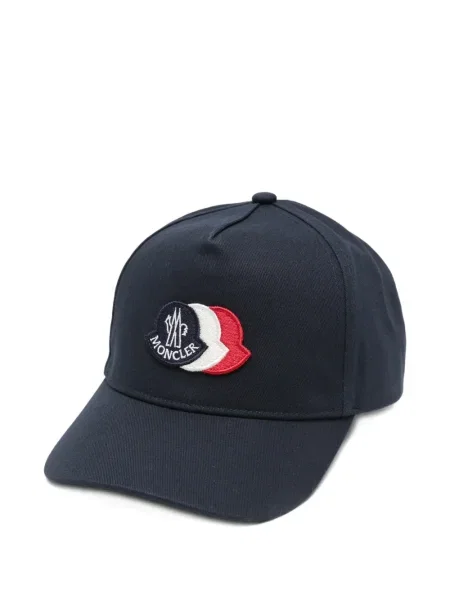 Czapka z daszkiem dziecięca Moncler Enfant niebieska