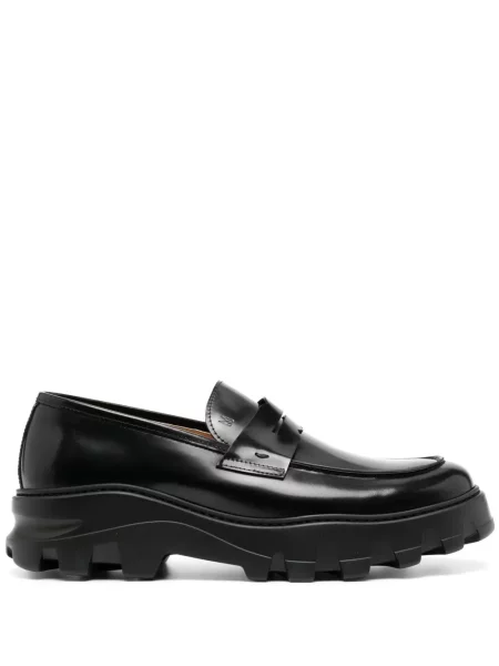 Pantofi loafer Moreschi din piele negru