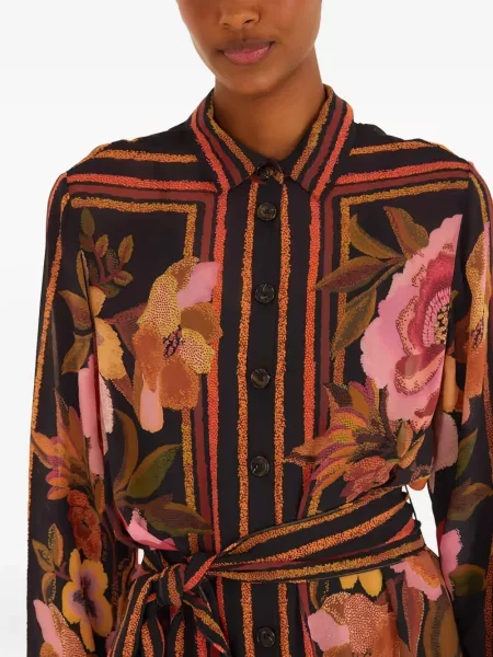 Rochie mini Farm Rio cu dungi negru