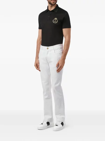 Pantaloni Billionaire cu autograf alb