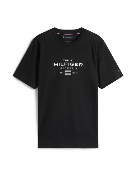 Tommy Hilfiger Tricou Stack Graphic negru