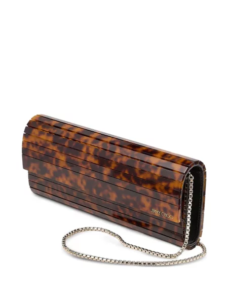 Geantă plic Jimmy Choo maro