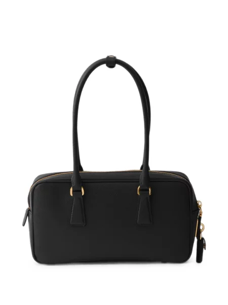 Top Prada din piele negru