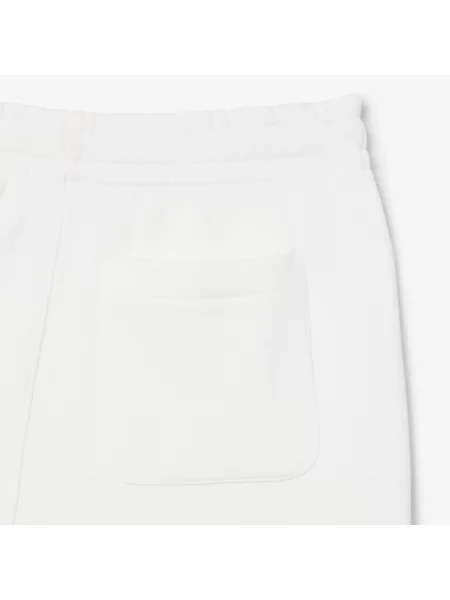 Lacoste Spodnie Dresowe Z Polaru biały