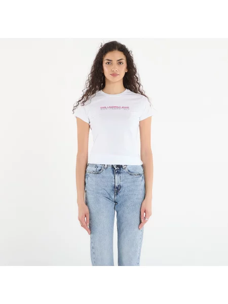 Tričko Karl Lagerfeld Jeans Slim Ss Reflection Tee White M bílé