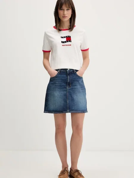Tommy Jeans tričko dámske béžová