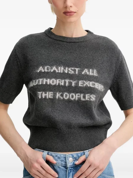 Top The Kooples scurt gri
