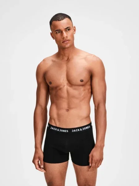 JACK & JONES Boxeralsók / fehér fekete