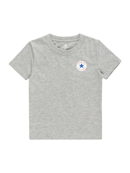 CONVERSE Tricou albastru / gri / roșu alb