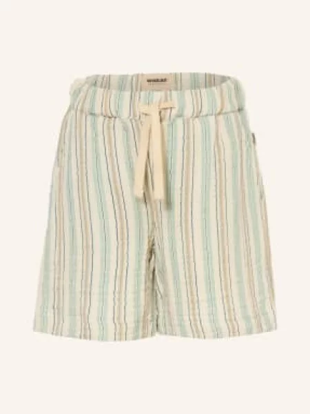 Wheat Šortky krémová / světle zelená modrá
