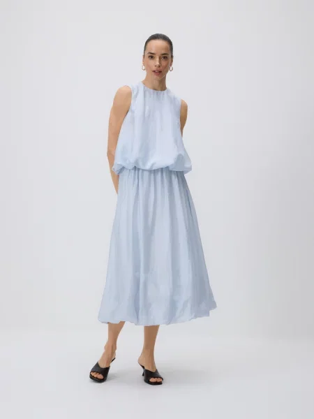 Блузка Reserved из лиоцела голубая
